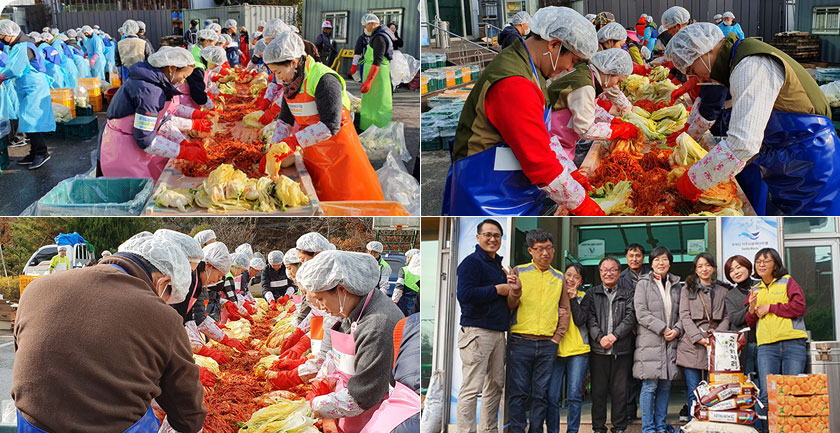 The foreign-invested companies' joint Kimchi-making service for winter use!