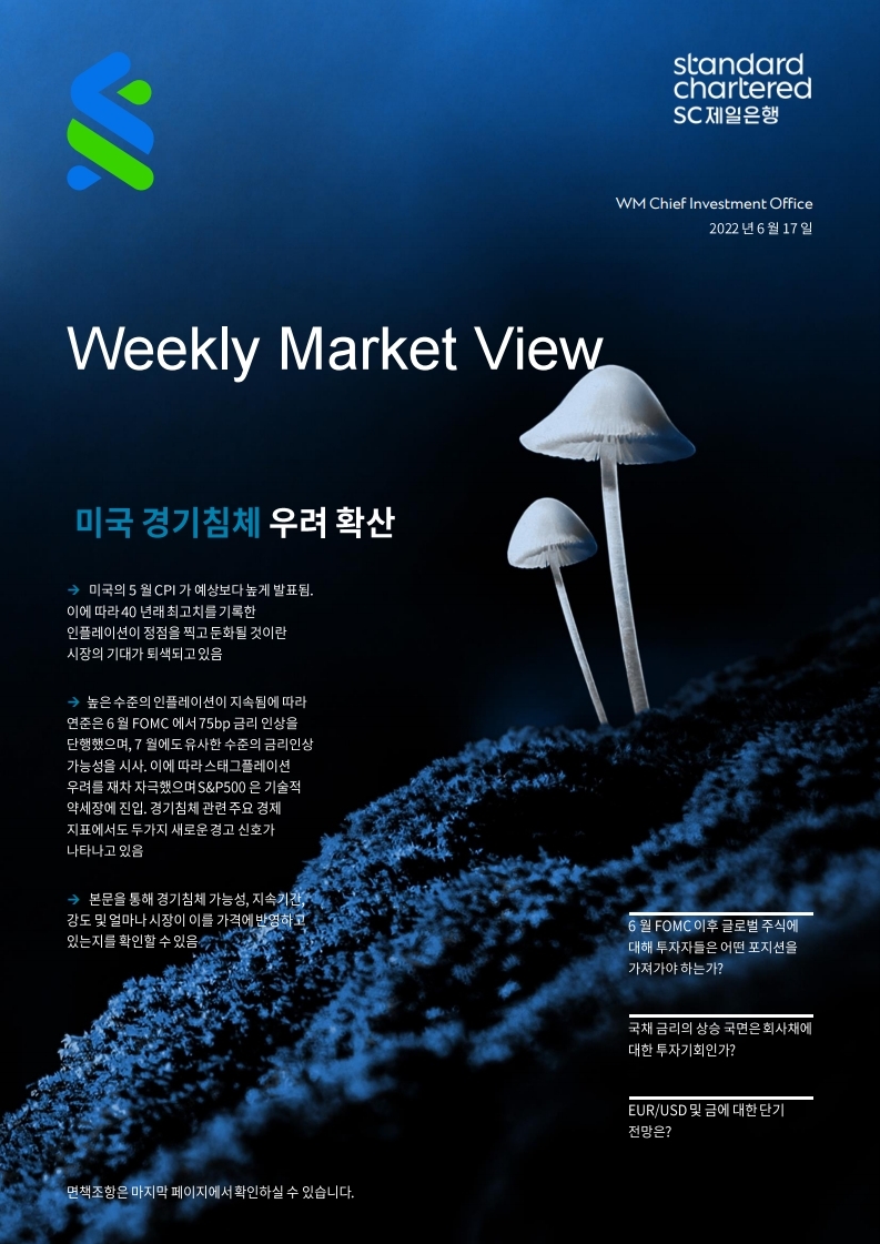[SC제일은행] Weekly Market View